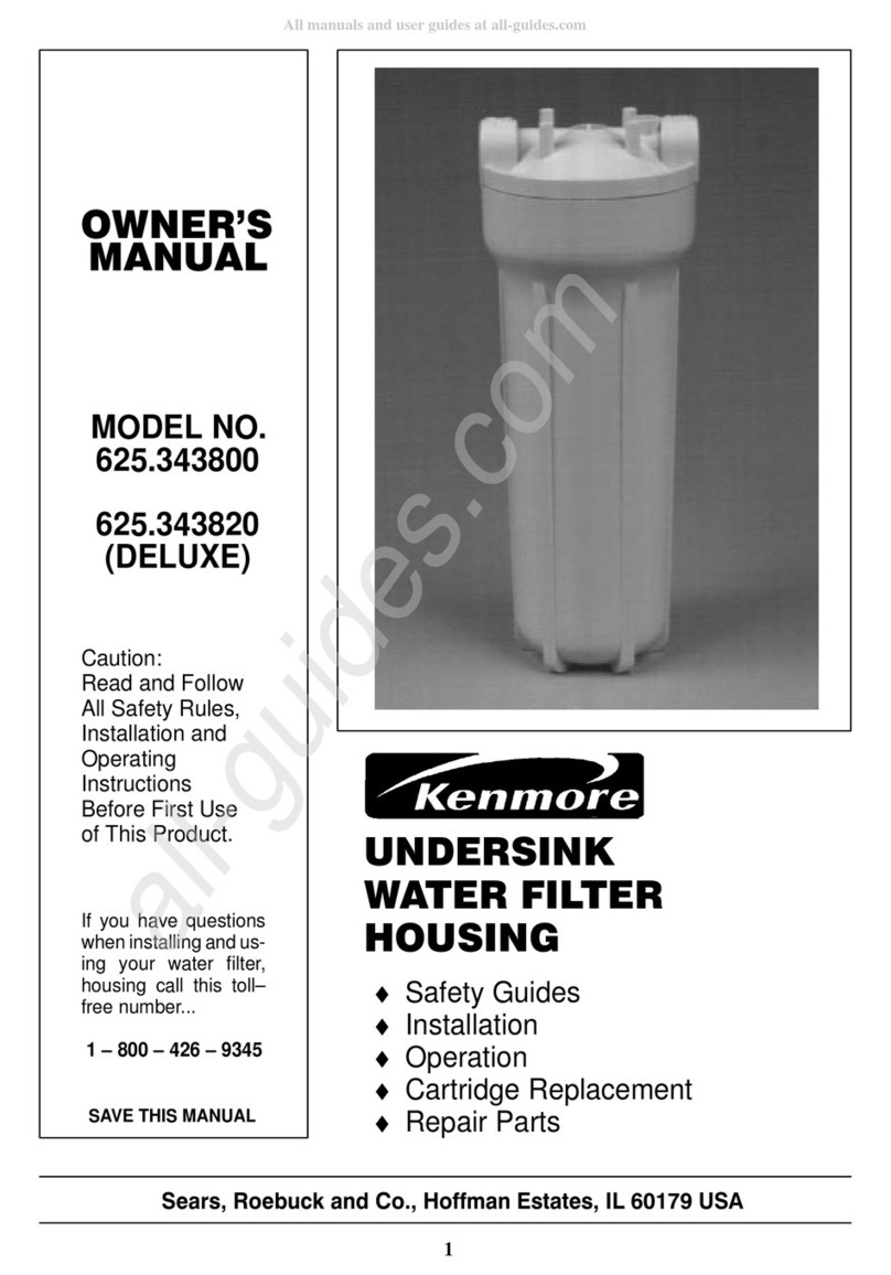 Kenmore 625.343800 owner's manual