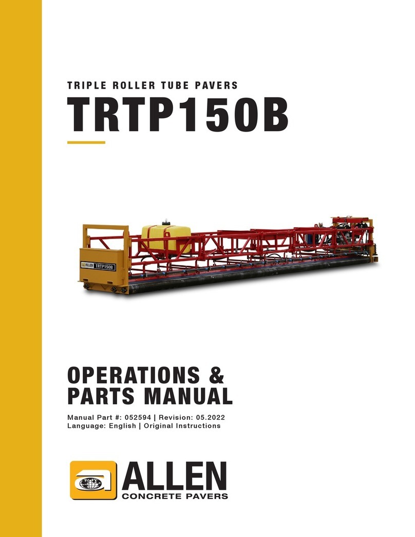 allen TRTP150B Operations & parts manual