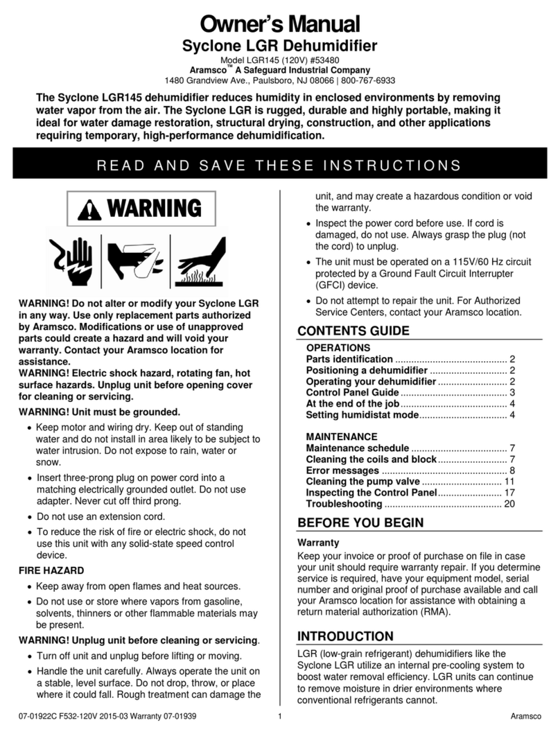Syclone LGR145 owner's manual