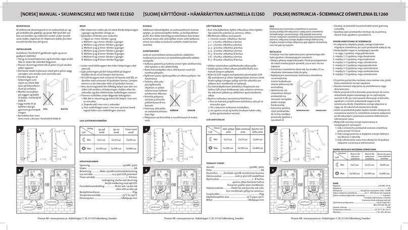 Proove EL1260 user manual Proove EL1260 user manual