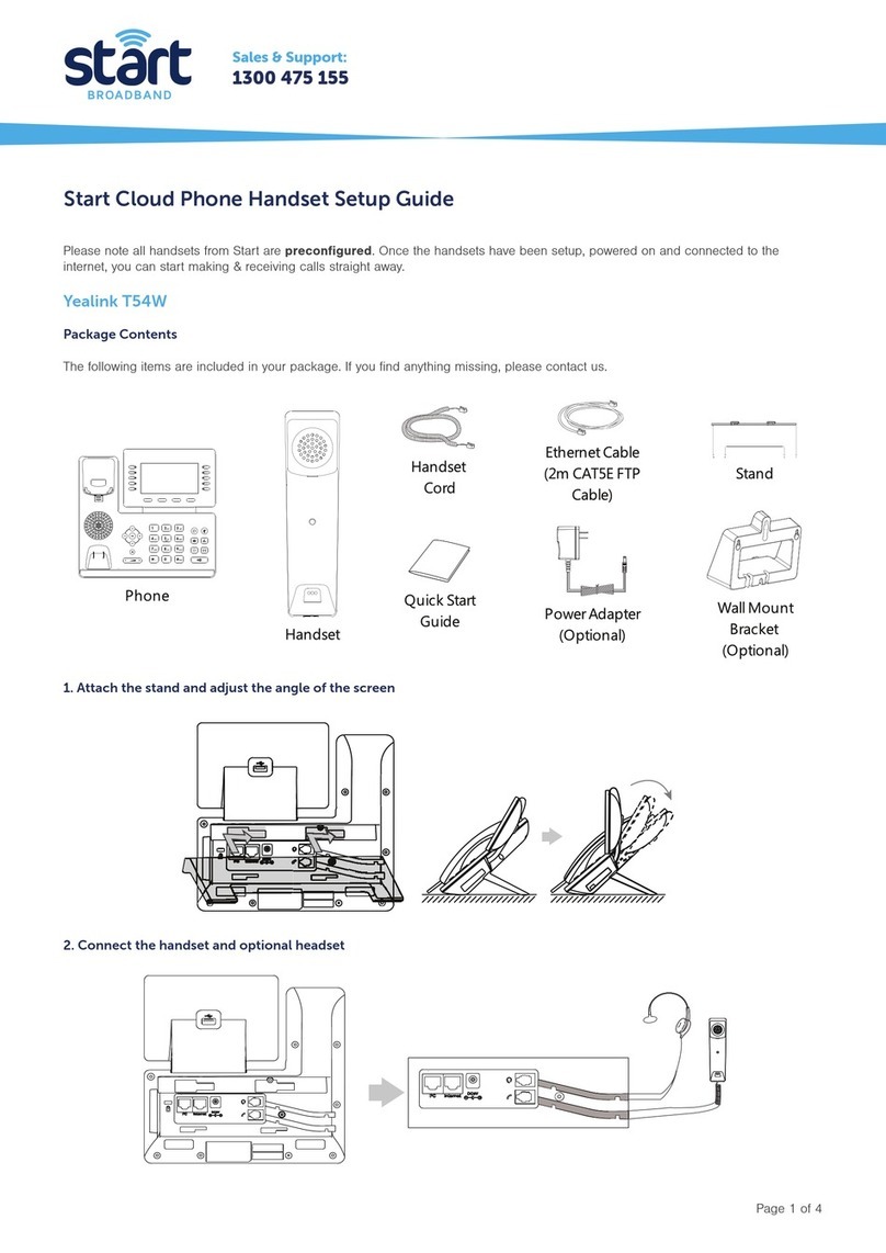 Start USER MANUAL User manual