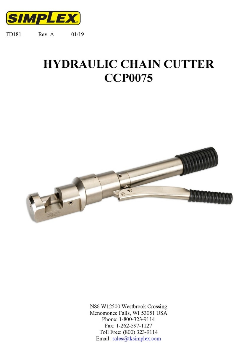 Simplex CCP0075 User manual