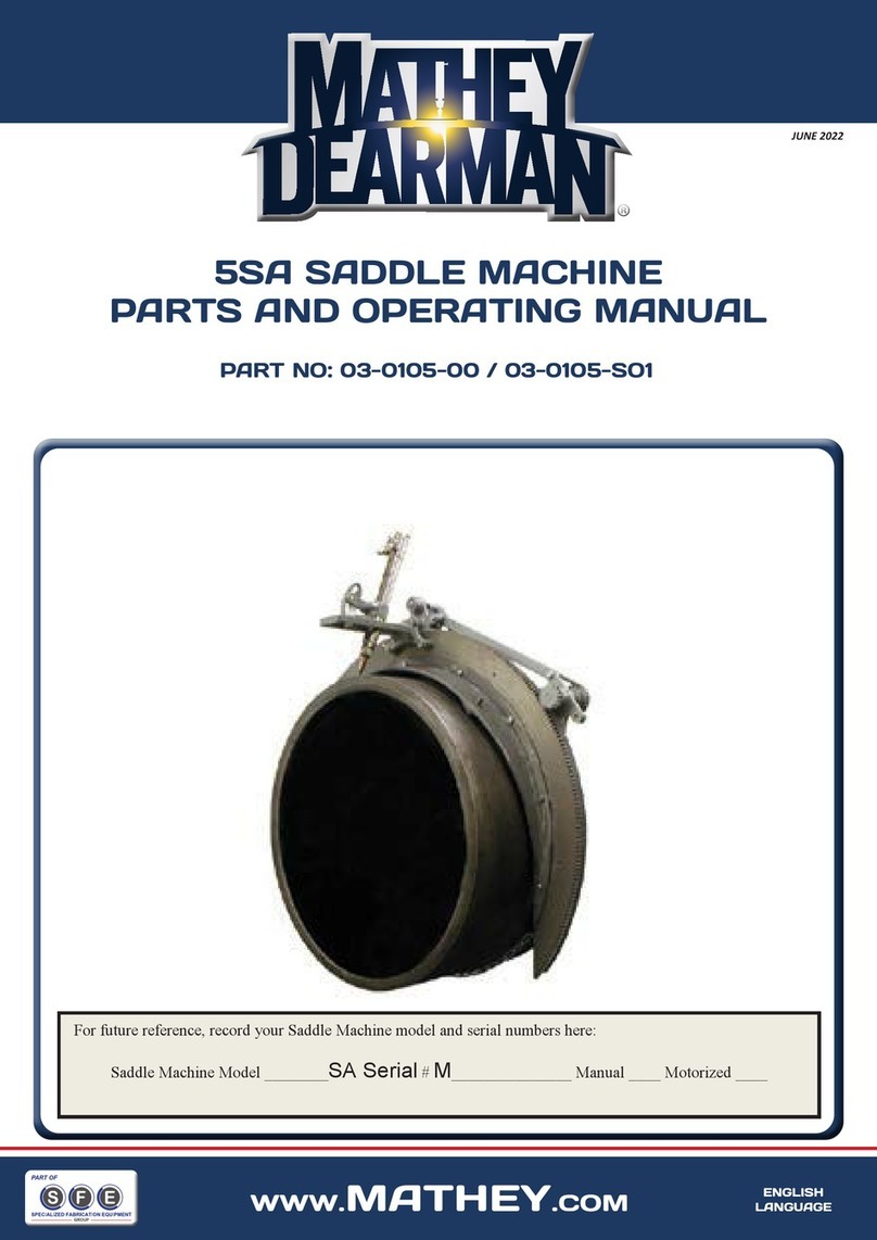 Mathey Dearman 5SA Parts and Operating Manual