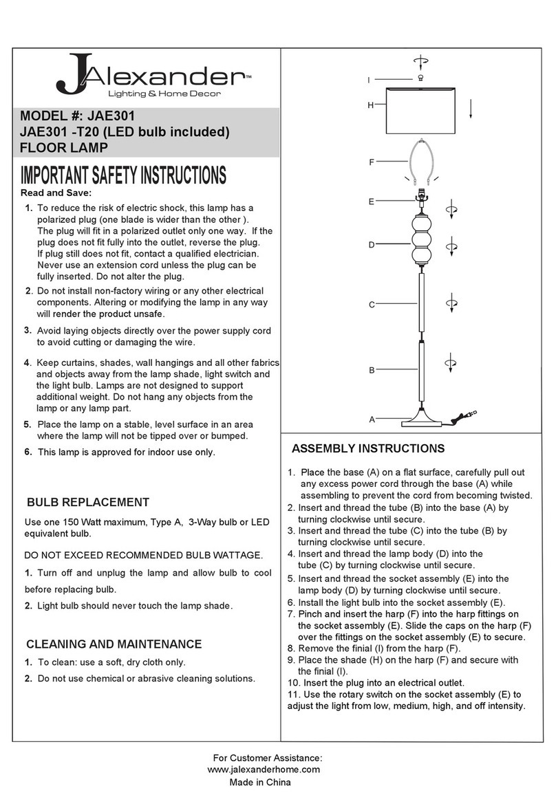 JALEXANDER JAE301 User manual