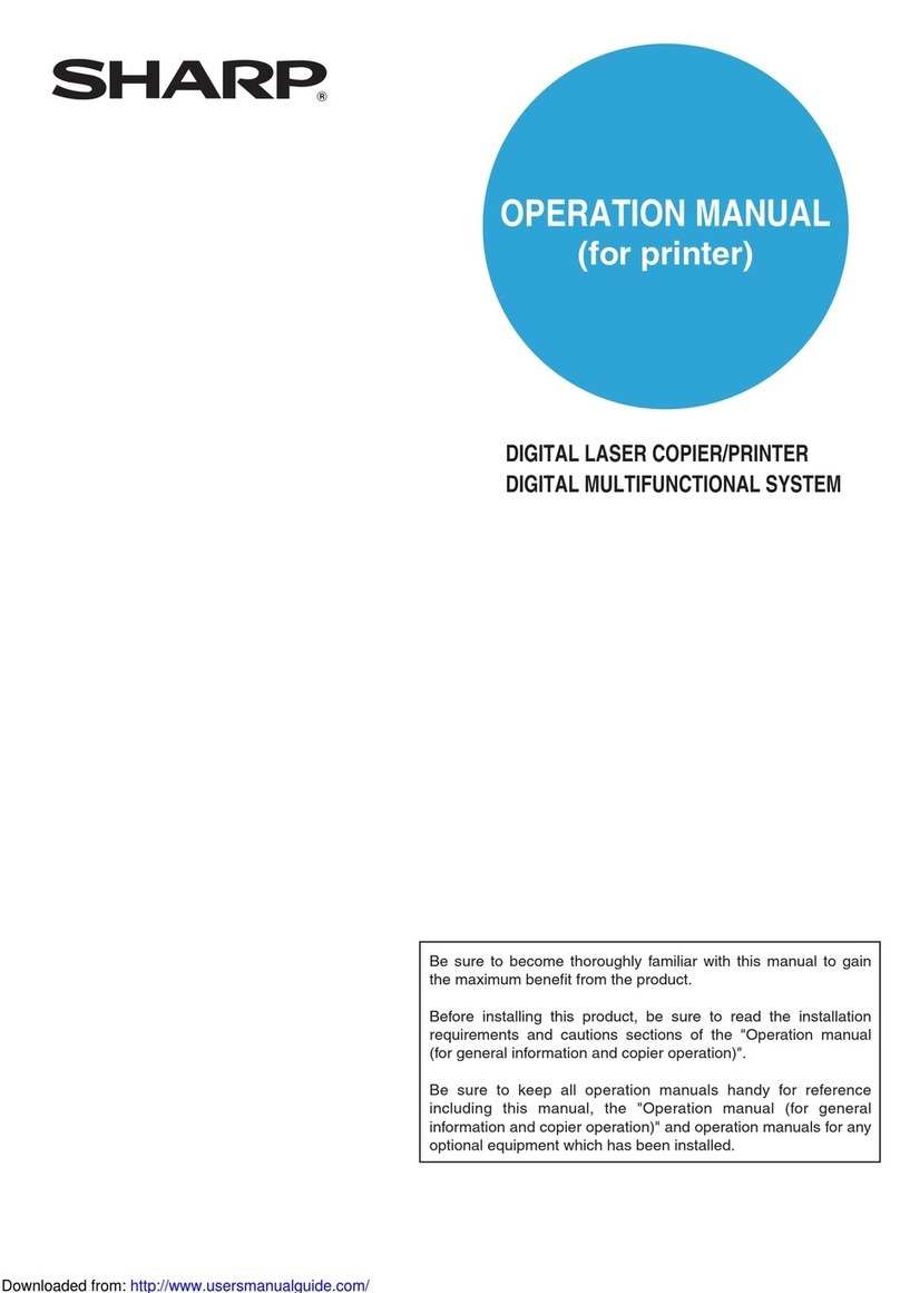 Sharp AR-550 User manual
