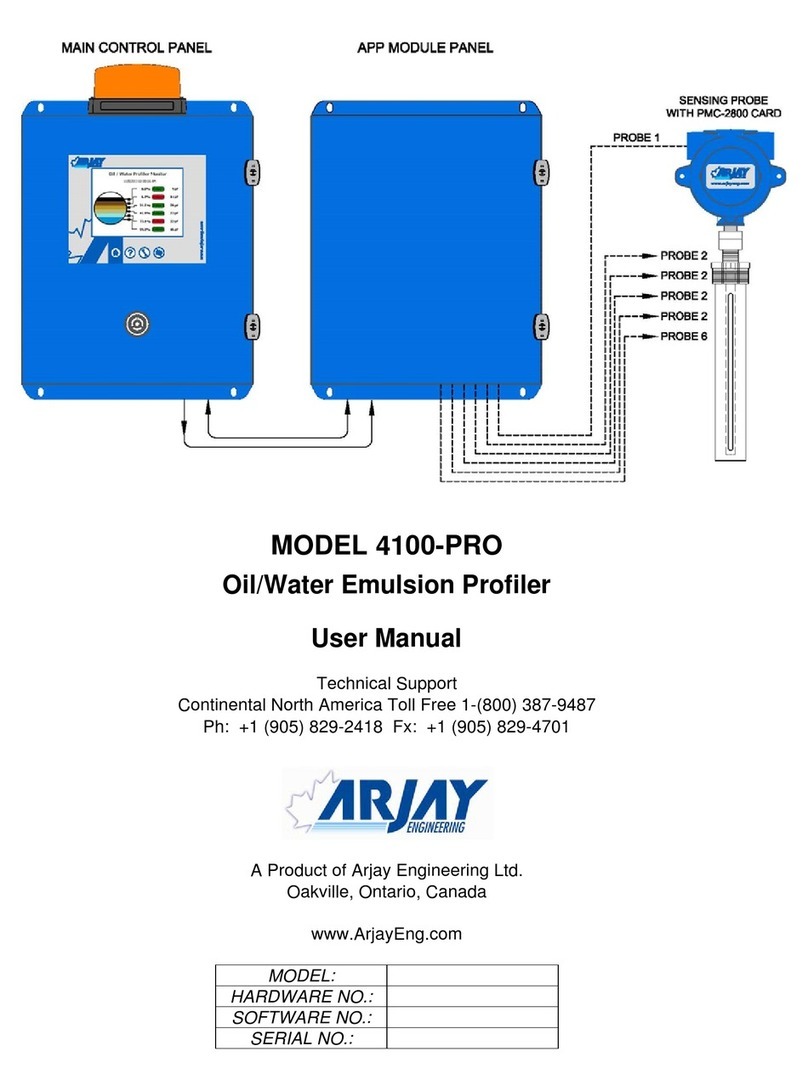 ARJAY ENGINEERING 4100-PRO user manual ARJAY ENGINEERING 4100-PRO user manual
