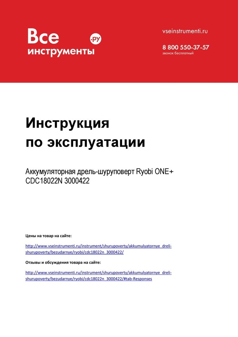 Ryobi ONE+ CDC18022N user manual