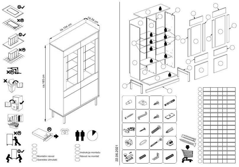 Baumax Vitrine Basic 3328039 User manual