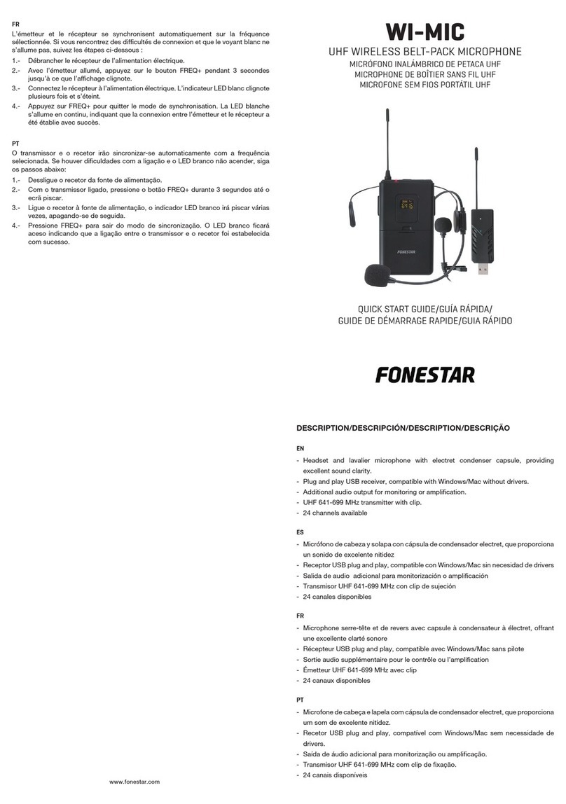 FONESTAR WI-MIC User manual