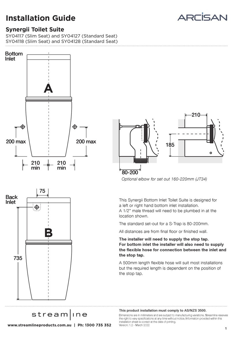 Streamline ARCISAN Synergii SY04117 installation guide