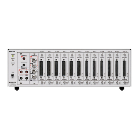 Hioki SW9001 instruction manual