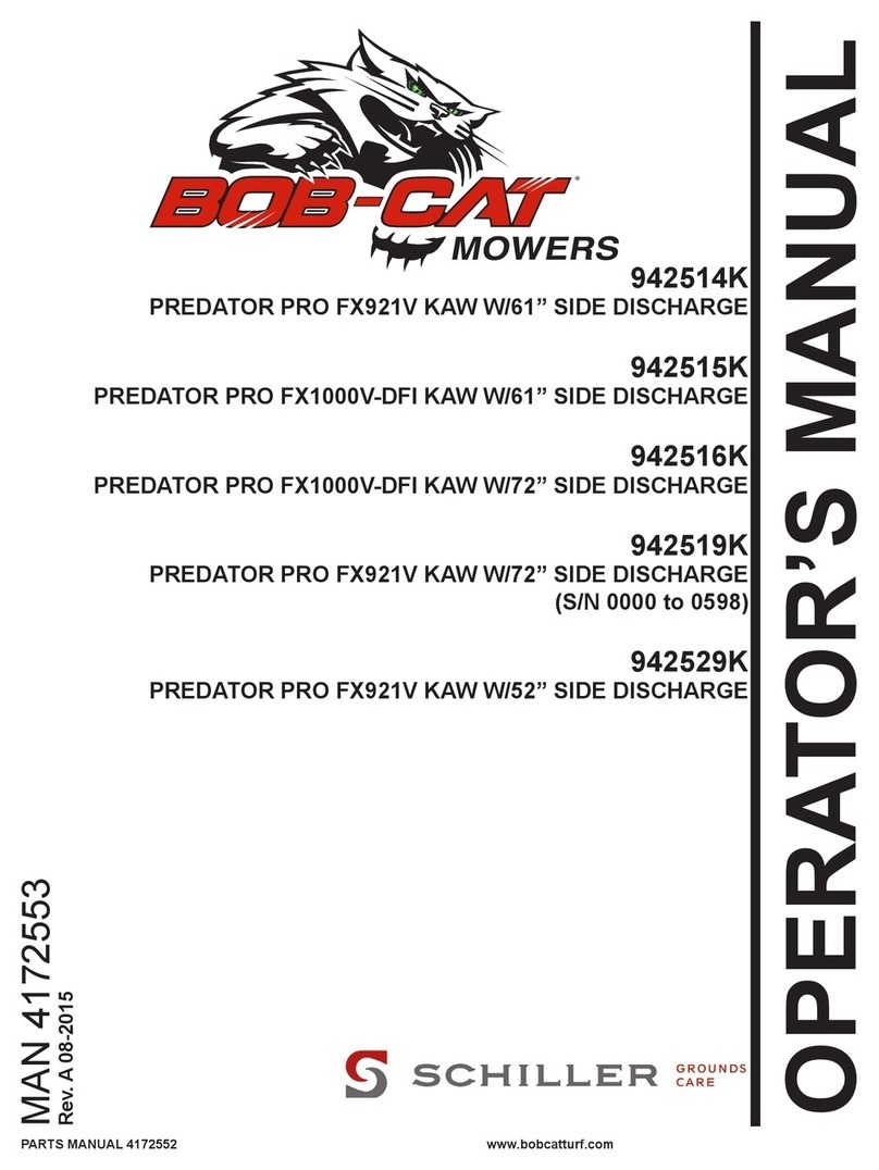 Schiller Grounds Care BOB-CAT Predator-Pro FX921V Operator's manual