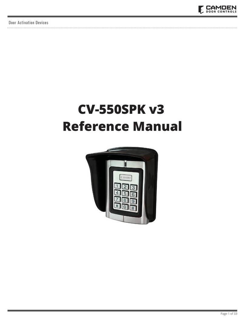 CAMDEN CV-550SPK V3 Reference manual