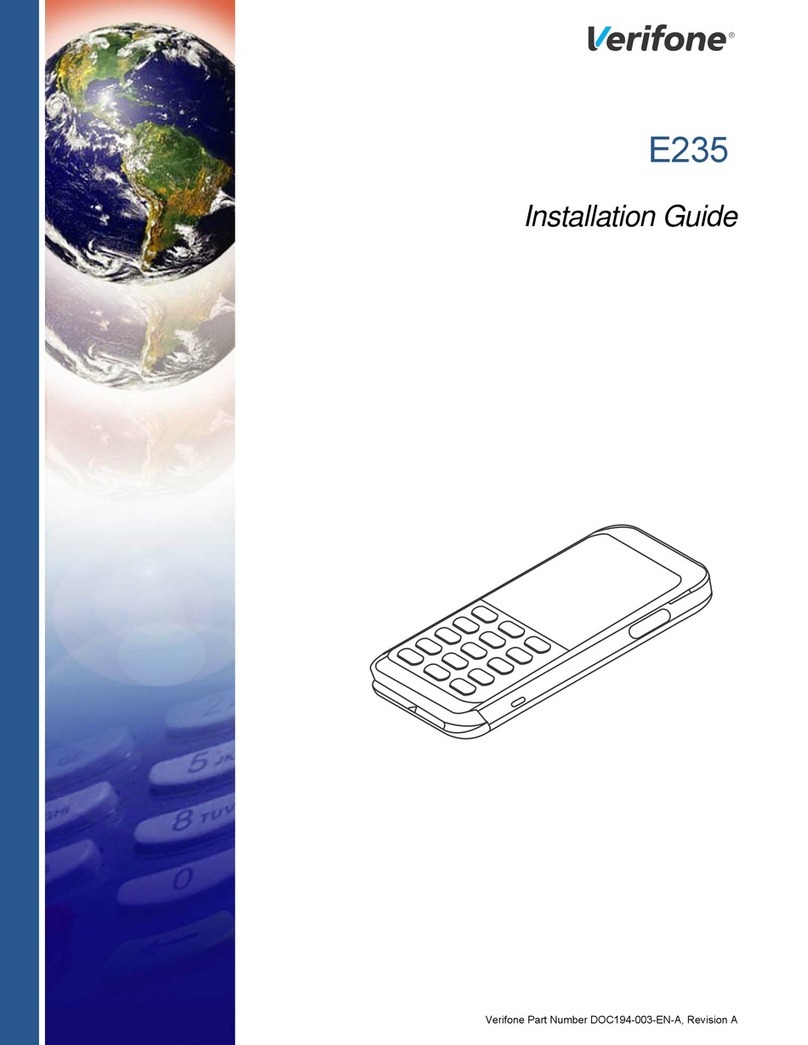 VeriFone E235 User manual VeriFone E235 User manual