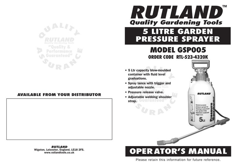 Rutland GSP005 Operator's manual