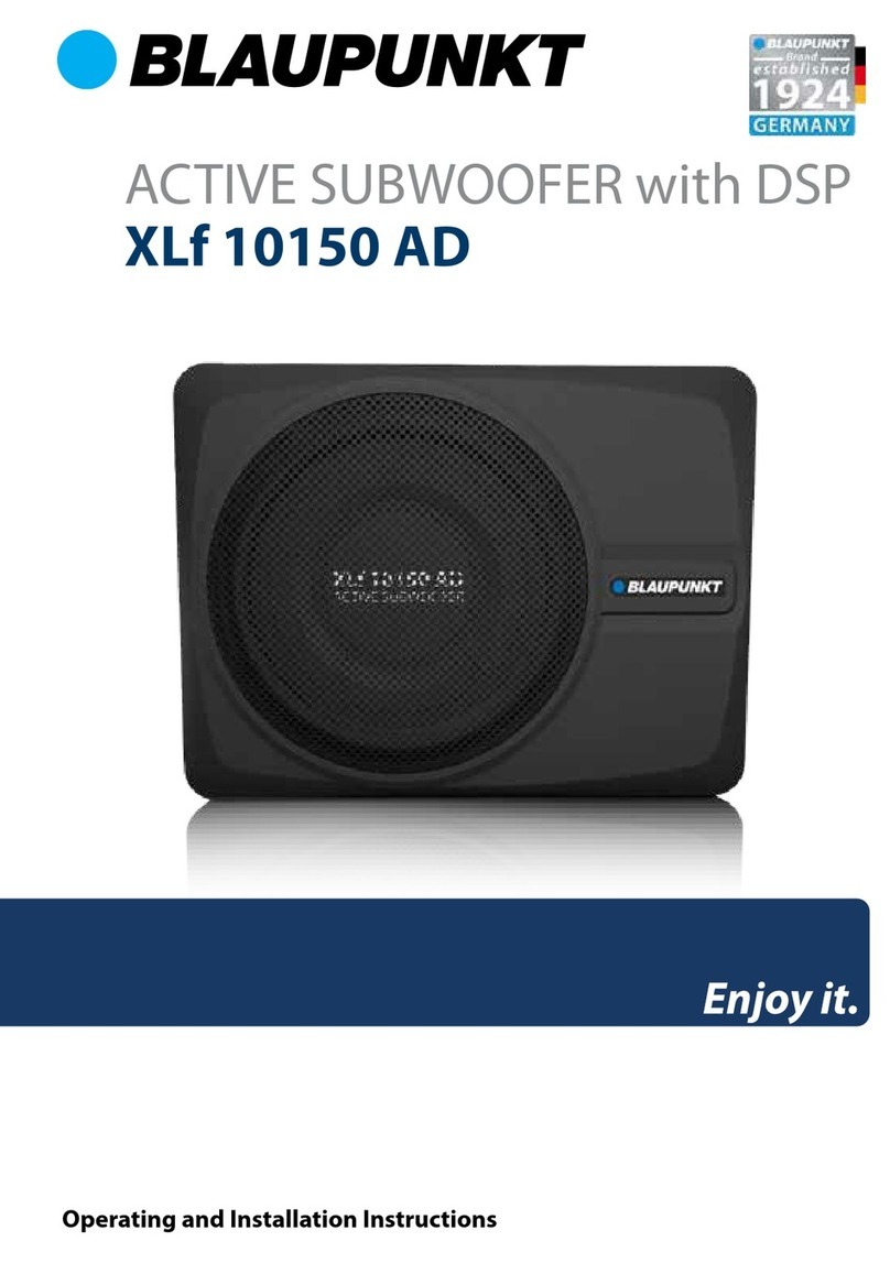 Blaupunkt XLf 10150 AD Operating and installation instructions