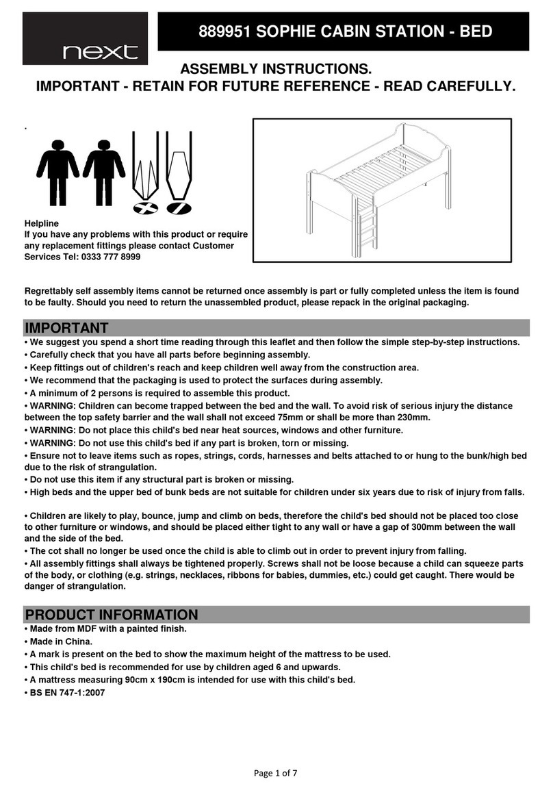 Next SOPHIE CABIN STATION 889951 User manual