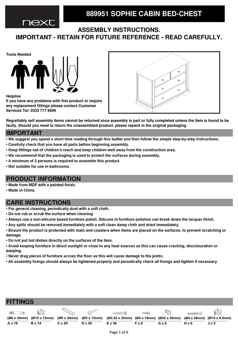 Next SOPHIE CABIN STATION 889951 User manual