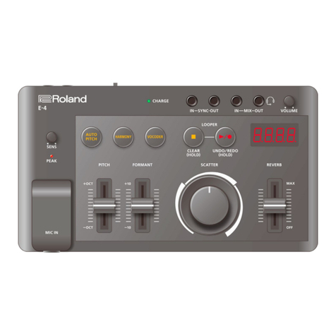 Roland E-4 User manual Roland E-4 User manual