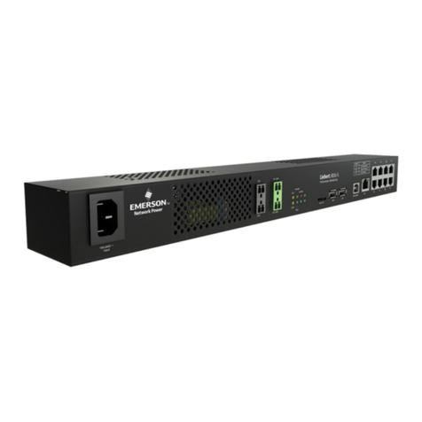 Emerson Network Power RDU-S User manual