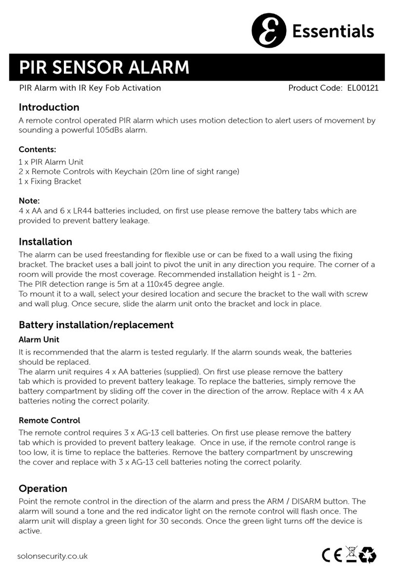 Essentials EL00121 quick guide Essentials EL00121 quick guide