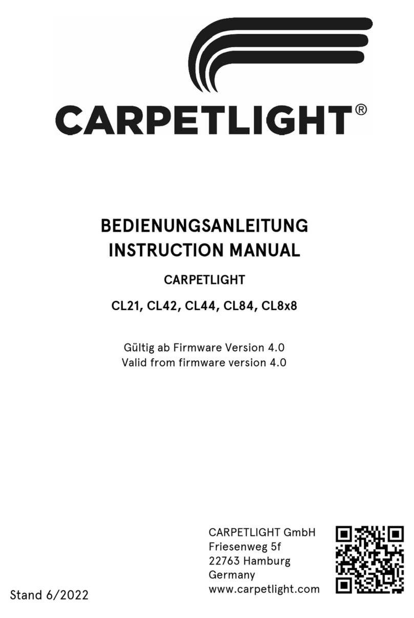CARPETLIGHT CL21 instruction manual