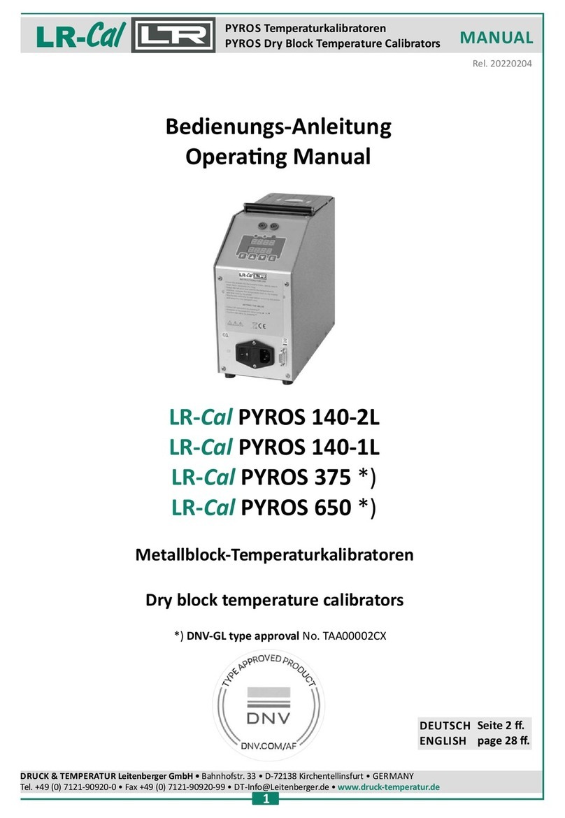 LR-Cal PYROS 375 Series User manual