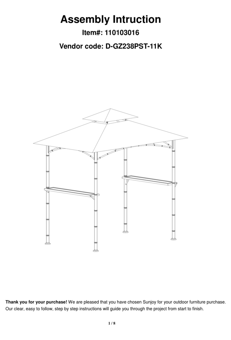 Sunjoy D-GZ238PST-11K ASSEMBLY INTRUCTION