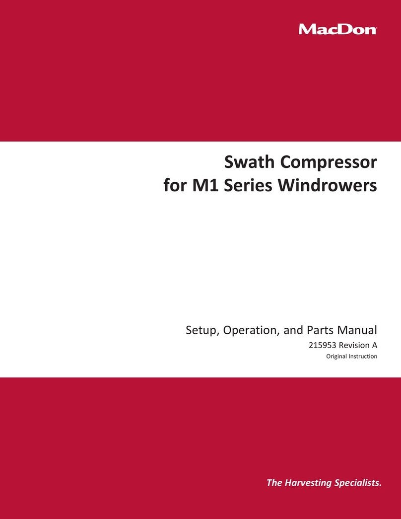 MacDon Swath Compressor Operation and parts manual