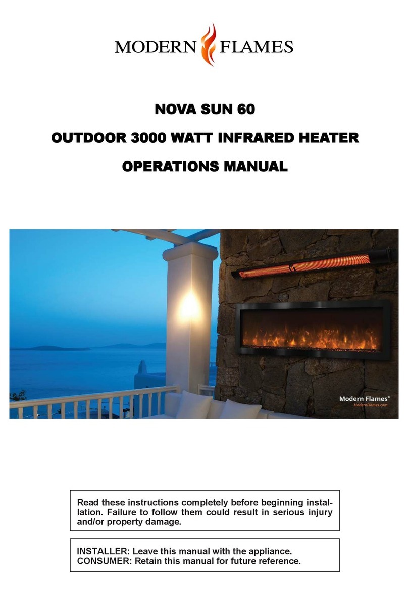 Modern Flames NOVA SUN 60 Operation manual Modern Flames NOVA SUN 60 Operation manual