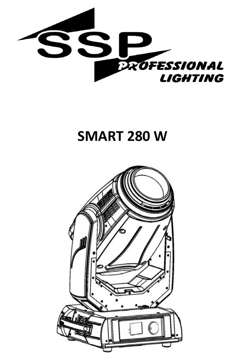 SSP PROFESSIONAL LIGHTING SMART 280 W user manual
