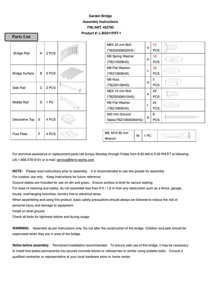 Sunjoy L-BG011PST-1 User manual Sunjoy L-BG011PST-1 User manual