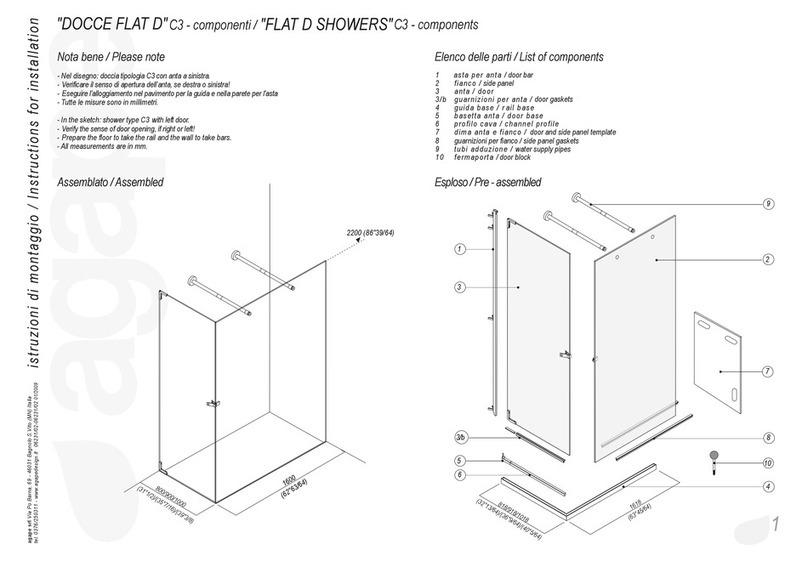 agape FLAT D C3 Instructions for installation