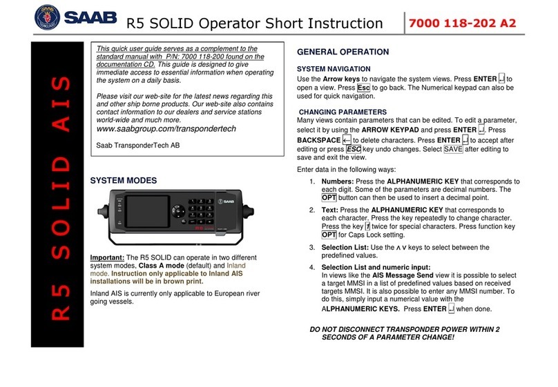Saab R5 SUPREME AIS Short Instruction