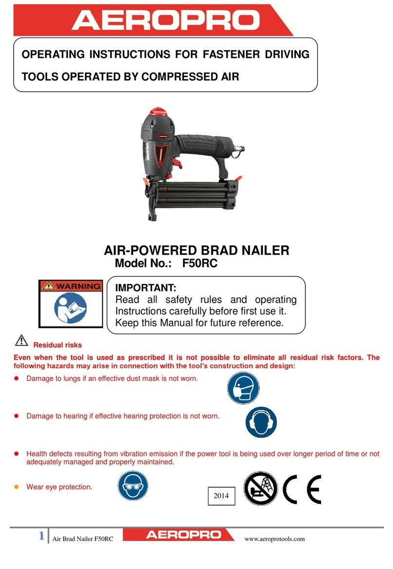 Aeropro F50RC operating instructions