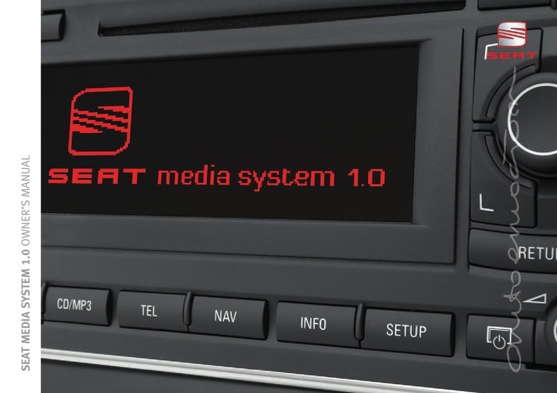 Seat SOUND SYSTEM 1.0 manual