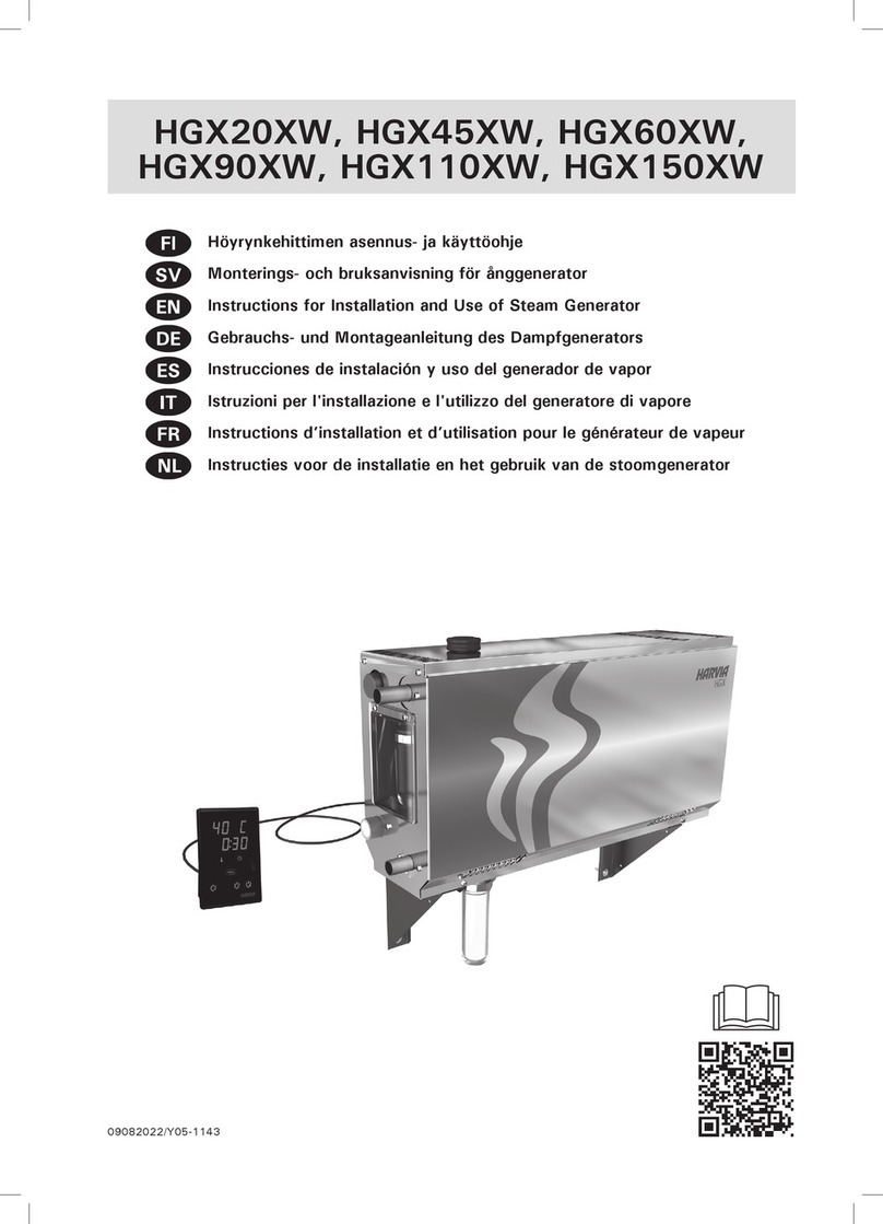 Harvia HGX20XW User manual