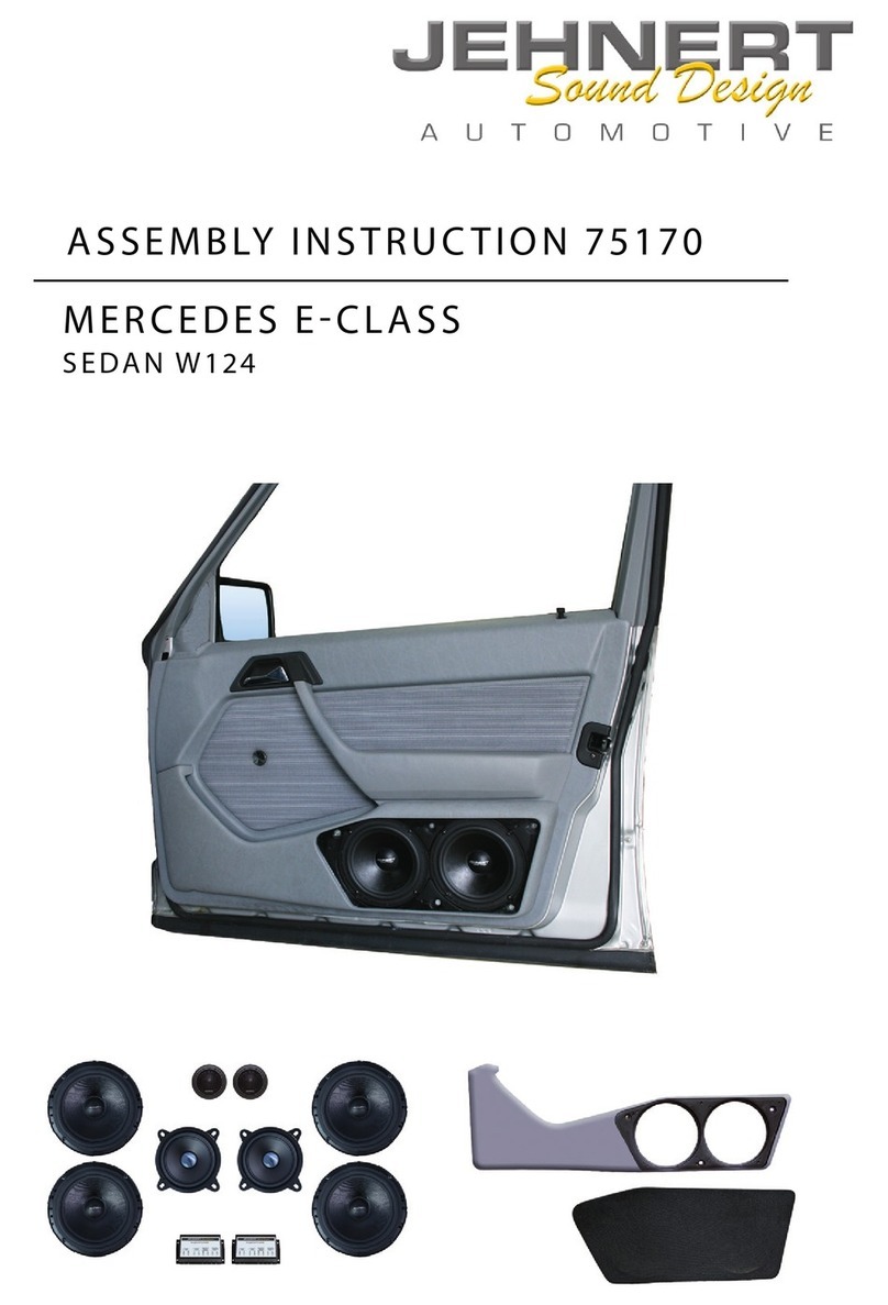 JEHNERT SOUND DESIGN 75170 Assembly instruction