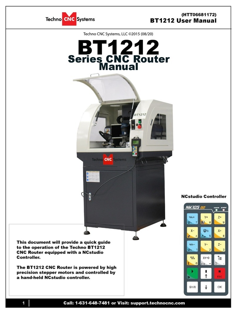 Techno CNC Systems BT1212 User manual