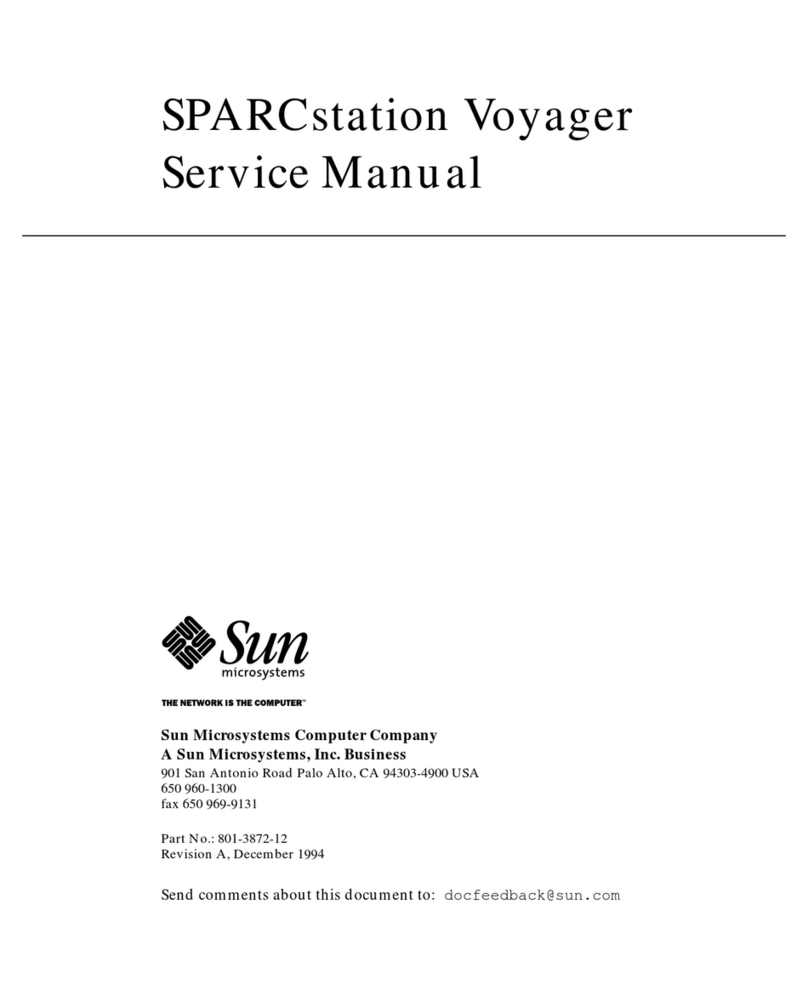 Sun Microsystems SPARCstation Voyager User manual