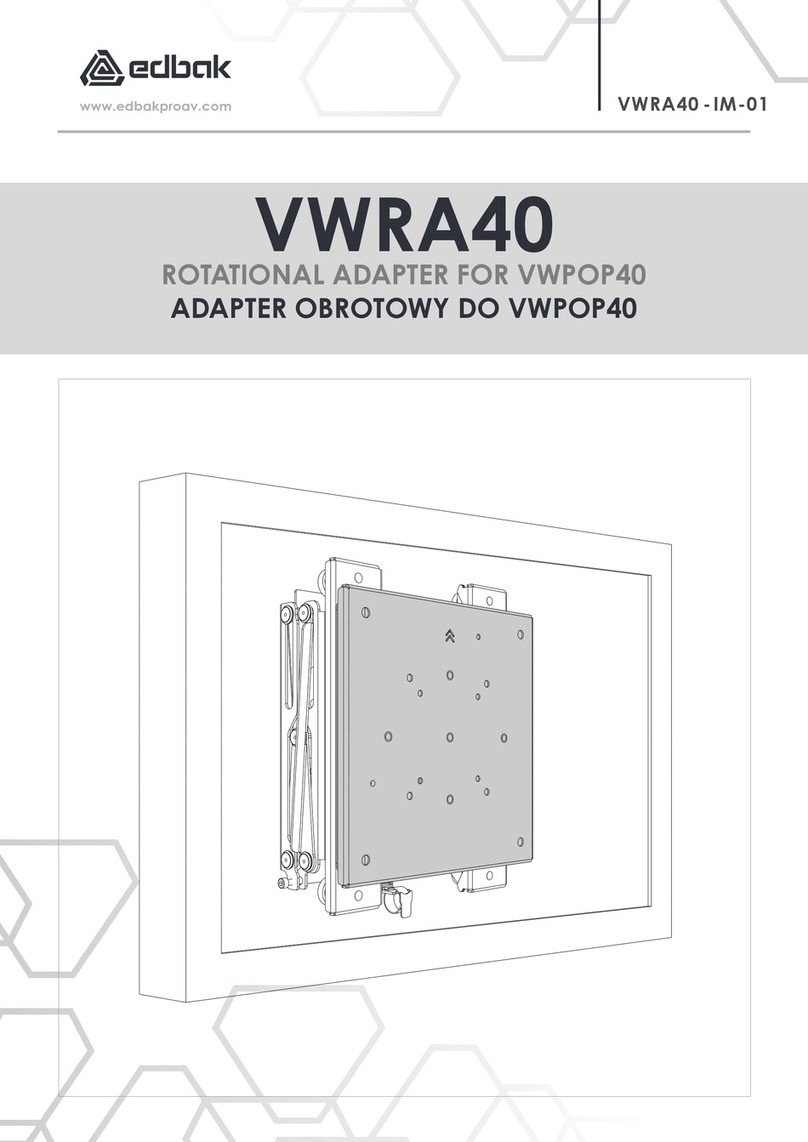 Edbak VWRA40 installation manual