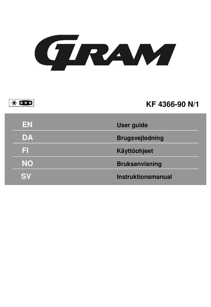 Gram KF 4366-90 N/1 user guide