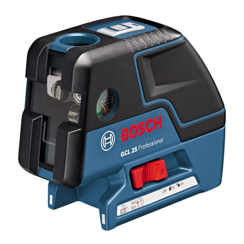 Bosch GCL 25 Professional User manual
