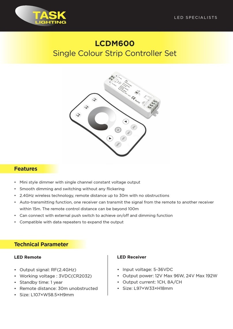 Task Lighting LCDM600 User manual