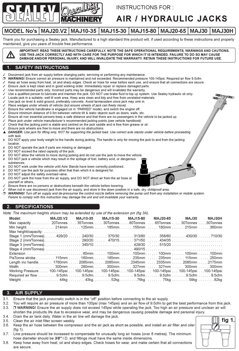 Sealey MAJ20.V2 instructions