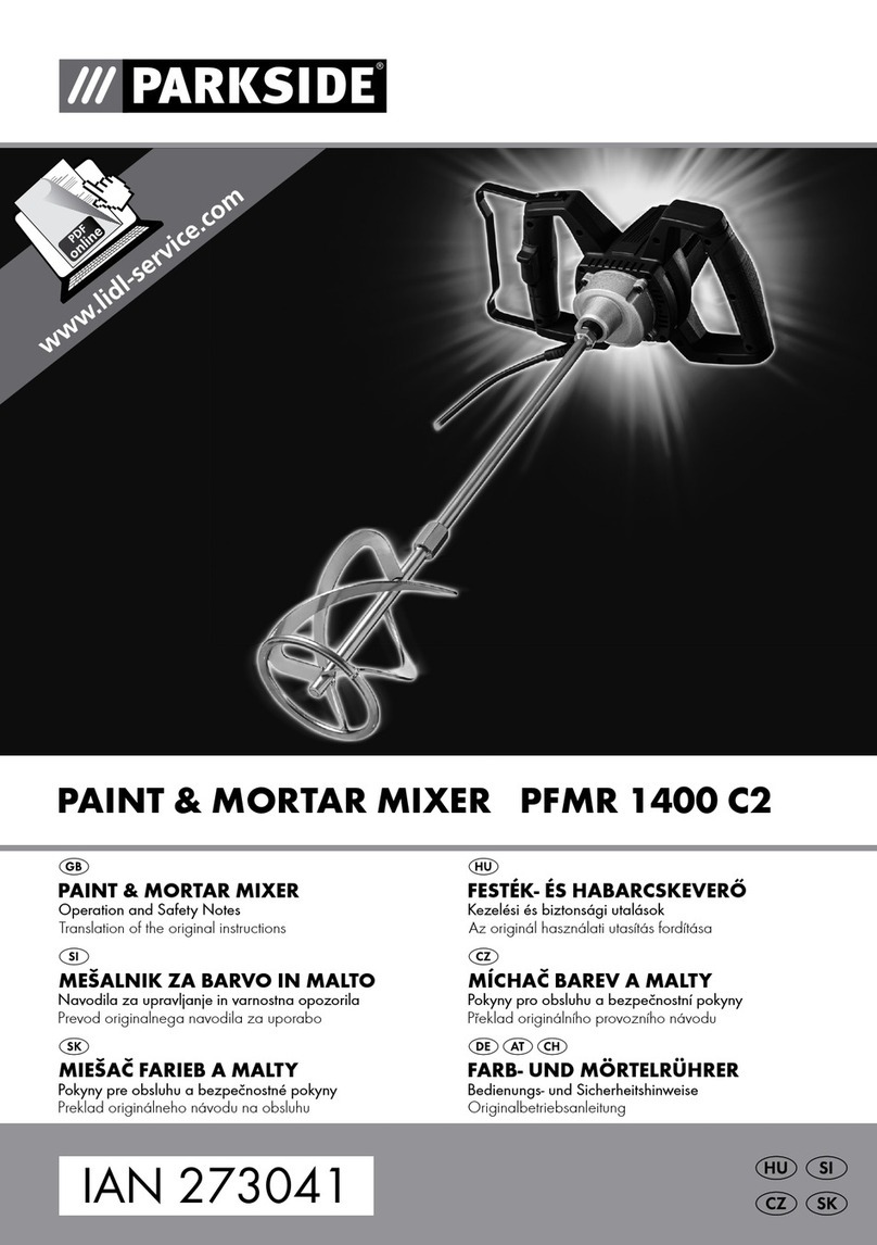 Parkside PFMR 1400 C2 Operation and safety notes Parkside PFMR 1400 C2 Operation and safety notes