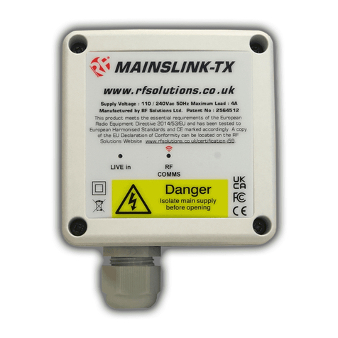 RF SOLUTIONS MAINSLINK manual