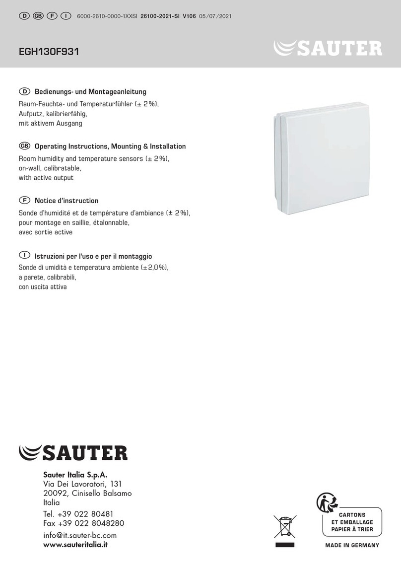 sauter EGH130F931 operating instructions