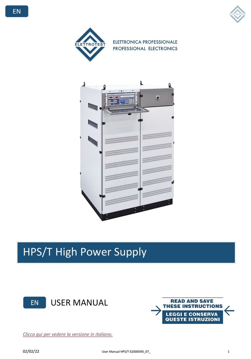 Elettrotest HPS/T user manual