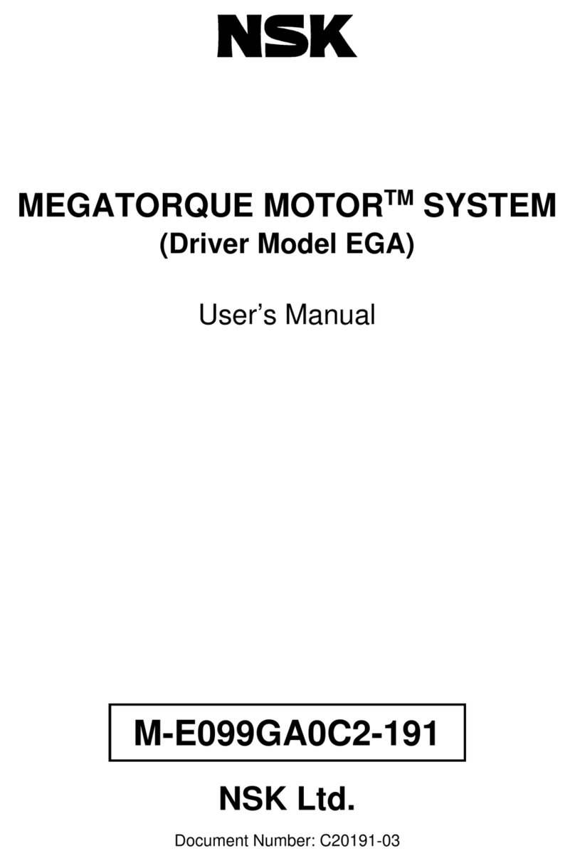 NSK MEGATORQUE MOTOR Series user manual